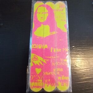 from the LOUVRE Paris--1990s Set Of 3 Nail Files JOCANDA (MONA LISA)